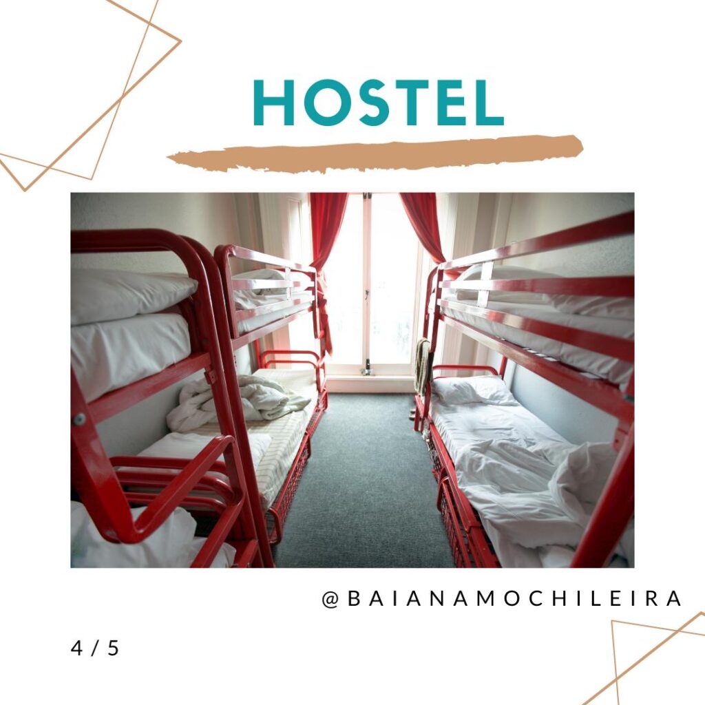 Hostel - Tipo de Hospedagem - por Kelly Cristine 