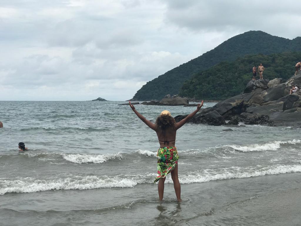 Prainha Branca - Guarujá - Foto arquivo pessoal de Rebecca Aletheia