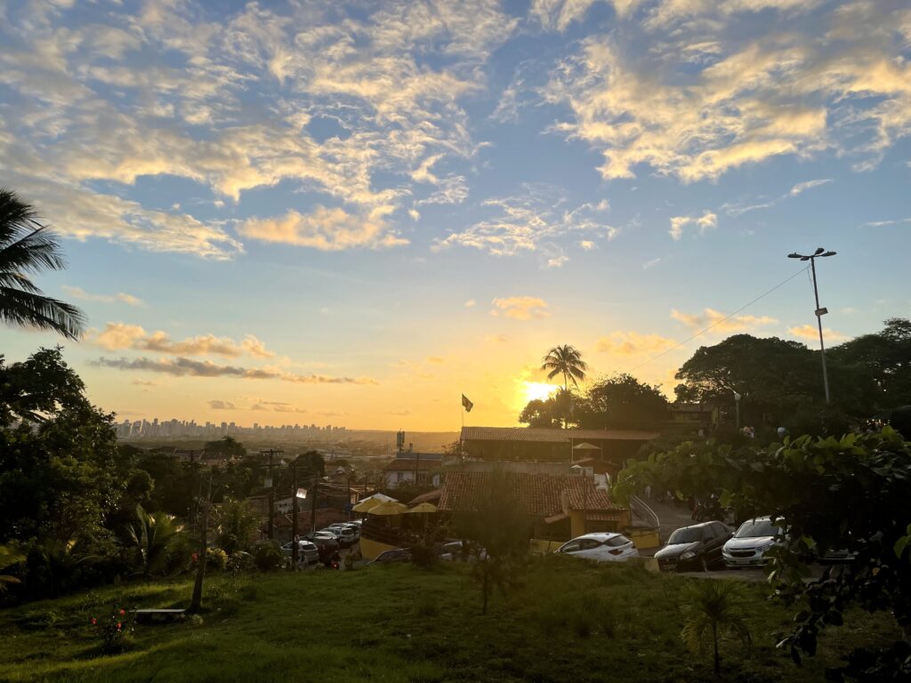 Pôr do Sol - Alto da Sé - Foto arquivo pessoal de Rebecca Aletheia